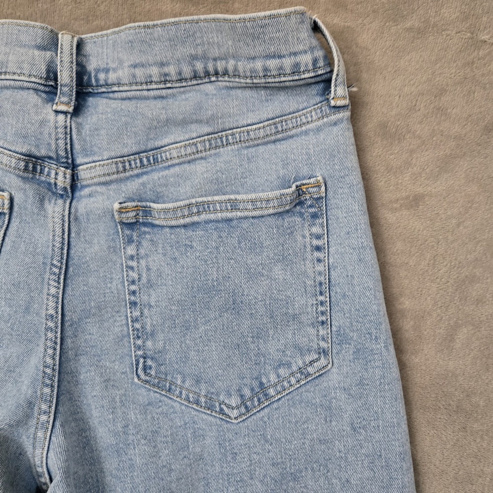 Gap Stride Ankle Jeans Womens 29 Blue High Waisted Baggy Wide Leg Denim 70s Y2K - Picture 4 of 13
